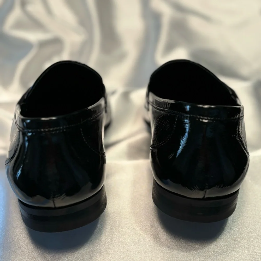NEW Kurt Geiger London Men's Ali Bit Patent Leather Loafers - Picture 6 of 8